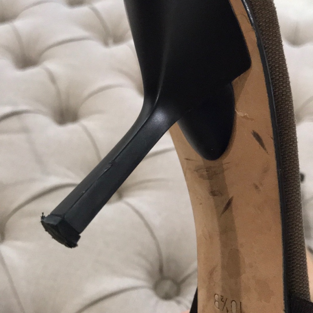 Gucci Sandal Slides With Kitten Heel - image 5